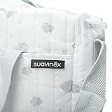 Suavinex, Bolso Carro Bebé con Cosmética: Gel Champú Syndet 300 ml + Loción Hidratante 300 ml + Pomada Pañal 50 ml + Baby Cologne 100 ml + Toallitas 60 Uds. Ideal Regalo de Recién Nacido, Azul