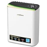 Jafända Purificadores de Aire para Hogar, Habitación Grande de Hasta 1100 Pies Cuadrados, Filtro HEPA, Carbón Activado que Elimina el 99.97% Polvo, Olor al Humo, Polen,con Alexa,APP (dorado)