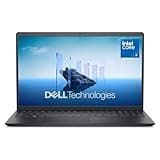 Dell 15 Ordenador Portátil DC15250 15.6" FHD 120Hz, Intel Core 3 100U, 8GB RAM DDR4, 512GB SSD, Intel UHD, Windows 11 Home, Teclado QWERTY Español – Negro Carbón