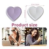 JYNXOR 4 Pcs Soporte para Teléfono en Forma de Corazón Agarre para Móvil Soporte Ajustable para Teléfonos Inteligentes Agarre Ergonómico y Colorido para Smartphone Accesorios de Teléfono