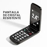 SPC Titan 2 – Teléfono móvil de Tapa para Mayores con 4G, Teclas Grandes, Timbre Alto 105dB y Pantalla 2,4” | Fácil de Usar y configuración remota | 3 memorias directas | Batería hasta 7 días - Negro