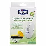 Chicco Dispositivo Antimosquitos, Repelente de Mosquitos Bebé, Portátil, Ultrasónico, Silencioso y Ecológico, Alcance Efectivo 3m, Sin Productos Químicos, con Clip, Batería Incluida, Blanco