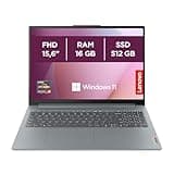 Lenovo IdeaPad Slim 3 Gen 8 – Ordenador Portátil 15.6" FHD AMD Ryzen 5 5625U, 16 GB RAM, 512 GB SSD, Gráficos AMD Radeon Integrados, Wi-Fi 6, Win 11 Home en Español Teclado QWERTY – Gris Ártico