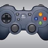 Logitech F310 Gamepad con Cable, Distribución Tipo Consola, Mando de Dirección 4 Conmutadores, Comodidad de Sujeción, Cable 1,8m, PC - Azul/Gris