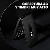 SPC Titan 2 – Teléfono móvil de Tapa para Mayores con 4G, Teclas Grandes, Timbre Alto 105dB y Pantalla 2,4” | Fácil de Usar y configuración remota | 3 memorias directas | Batería hasta 7 días - Negro