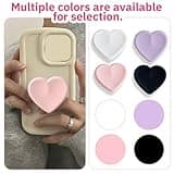JYNXOR 4 Pcs Soporte para Teléfono en Forma de Corazón Agarre para Móvil Soporte Ajustable para Teléfonos Inteligentes Agarre Ergonómico y Colorido para Smartphone Accesorios de Teléfono