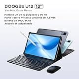 DOOGEE U12 VIP Tablet Android 16, Tablet 12 Pulgadas, 24GB RAM + 128GB /2 TB, Gemini AI, Tablets con Teclado y Lapiz, 9000mAh /18 W, 13 MP + 8 MP, Tableta Niños Octa Core/Widevine L1/OTG/Face ID/GPS