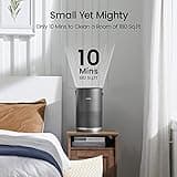 smartmi Purificadores de aire para el hogar, funciona con HomeKit Alexa, purificador de aire inteligente con mango, modo automático, 19 db, partículas de 0.08 µm capturadas, P1 gris oscuro