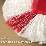 Vileda Turbo Juego de Cubo de fregona para Suelos giratoria con Pedal - Mango telescópico 85-123 cm - Cabezal de Microfibra 2 en 1 - Love it Clean - Embalaje sostenible