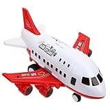 BESTonZON Avión de Juguete Grande para Aprendizaje Juguete para Bebés Modelo de Avión Novedoso para Jugar Interiores