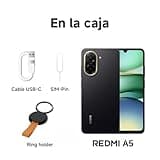 Xiaomi Redmi A5 - Smartphone de 3+64GB, Pantalla inmersiva de 6,88" 120 Hz, Potente procesador Octa Core, Cámara Dual AI de 32 MP, 5200 mAh, Cargador no Incluido, Azul (Versión ES)