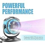 XPower Ventilador de nebulización para exteriores, oscilante, resistente, potente de alta velocidad, ideal para camping, patios, picnics y más (FM-68)