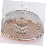 WATIIFUFU 1 campana de acero inoxidable para alimentos, cubierta plegable para alimentos, diámetro para cocina, pícnic y barbacoas, protección contra insectos y moscas