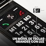 SPC Titan 2 – Teléfono móvil de Tapa para Mayores con 4G, Teclas Grandes, Timbre Alto 105dB y Pantalla 2,4” | Fácil de Usar y configuración remota | 3 memorias directas | Batería hasta 7 días - Negro