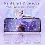 OUKITEL C2 Telefonos Moviles Libres 2025, 6.52" HD Pantalla Movil, 16GB+64GB/TF 1TB, Batería 5000mAh Android 14 Smartphone, Cámara 13MP+5MP, 4G Dual SIM/Face ID/GPS/3.5mm Jack/Altavoz 95 dB, Morado