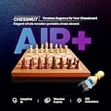 Chessnut Juego de ajedrez electrónico, tablero de ajedrez de madera con LEDs, juego de ajedrez electrónico adaptativo AI y aplicación con tablero de ajedrez de computadora, para 1-2 jugadores a partir