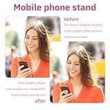 JYNXOR 4 Pcs Soporte para Teléfono en Forma de Corazón Agarre para Móvil Soporte Ajustable para Teléfonos Inteligentes Agarre Ergonómico y Colorido para Smartphone Accesorios de Teléfono