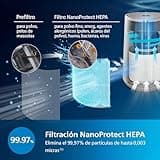 Philips Purificador de Aire Serie 600 Ultrasilencioso y de bajo consumo, para alérgicos, el filtro HEPA elimina el 99,97% de los contaminantes, cubre hasta 44m2, controlado por app, blanco (AC0650/10)